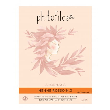 PHITOFILOS Henné Rosso N.3 Ceglany rudy 100g