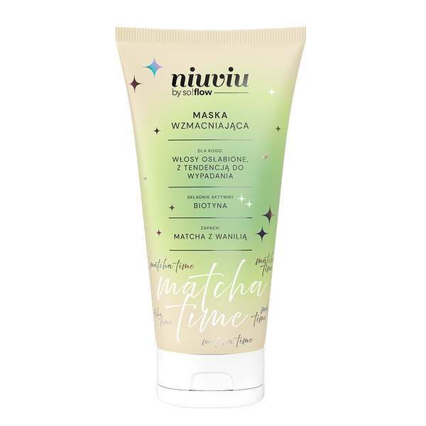 SO!FLOW Niuviu Matcha Time wzmacniająca maska do włosów 200 ml