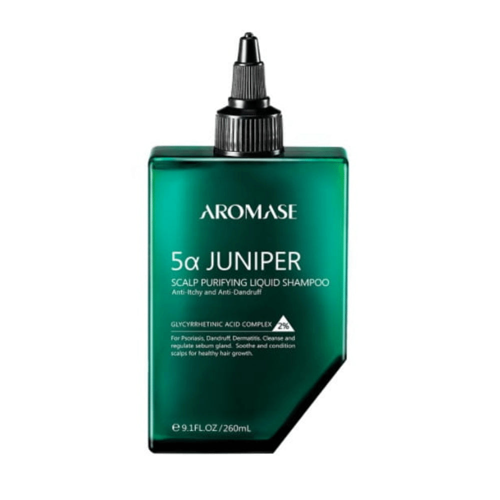 AROMASE 5α Juniper Scalp Purifying Liquid Shampoo Szampon płyn oczyszczający skórę głowy 260ml NOWY SKŁAD