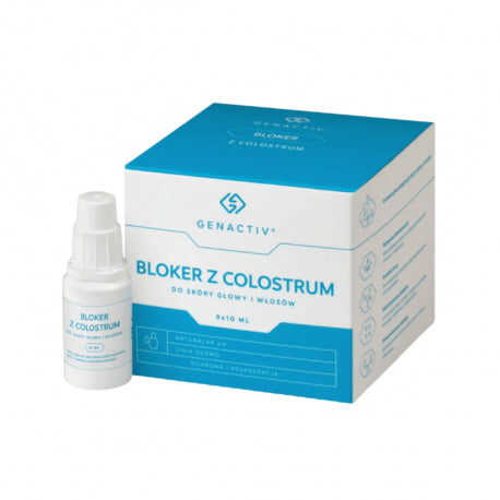 GENACTIV  Bloker z colostrum do skóry głowy 9x10ml