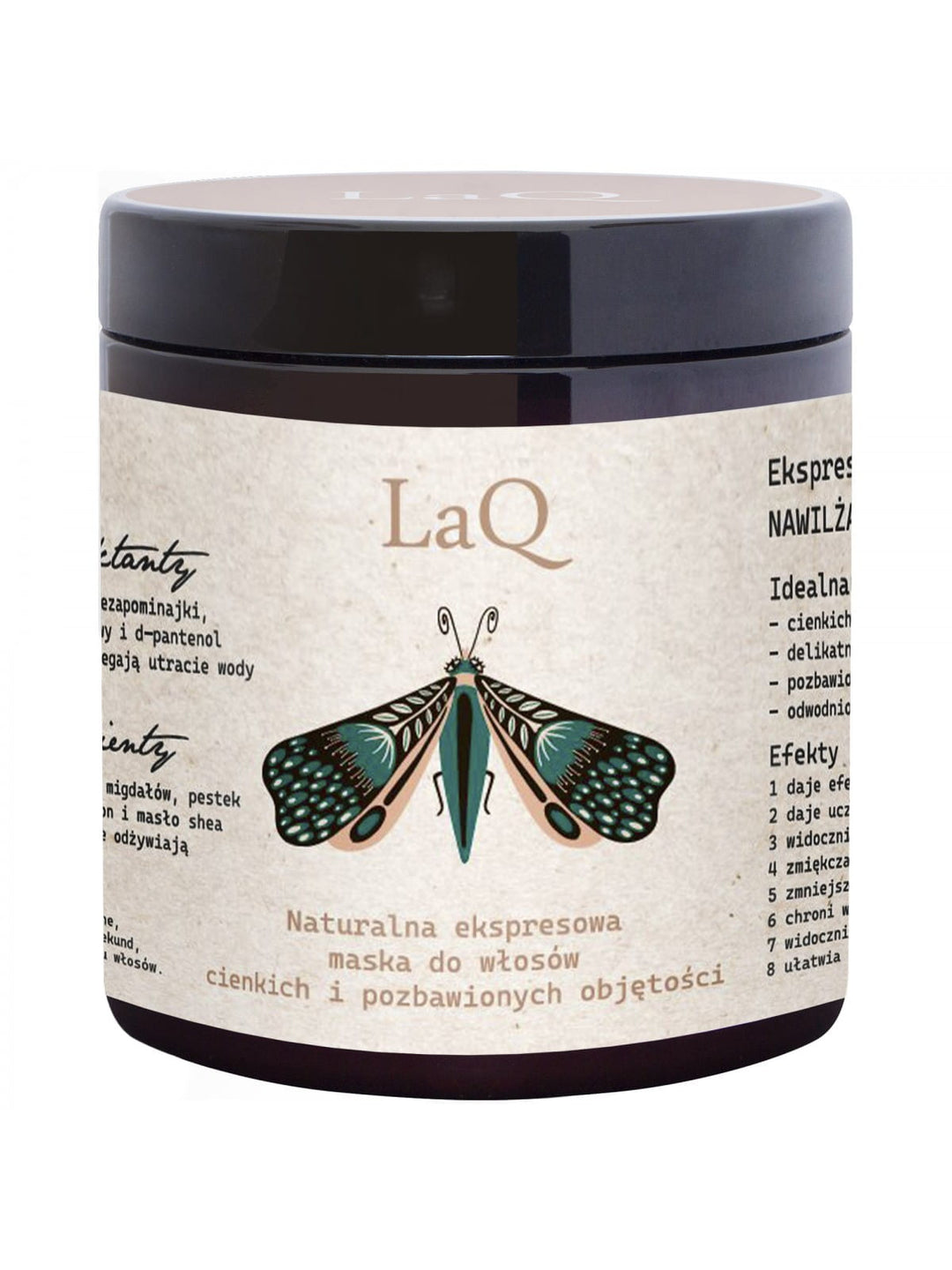 LAQ Naturalna ekspresowa maska do włosów cienkich i pozbawionych objętości 250ml
