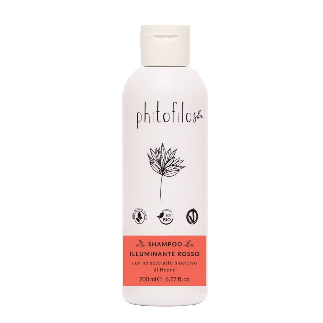PHITOFILOS Shampoo Illuminante Rosso Szampon z henną 200ml