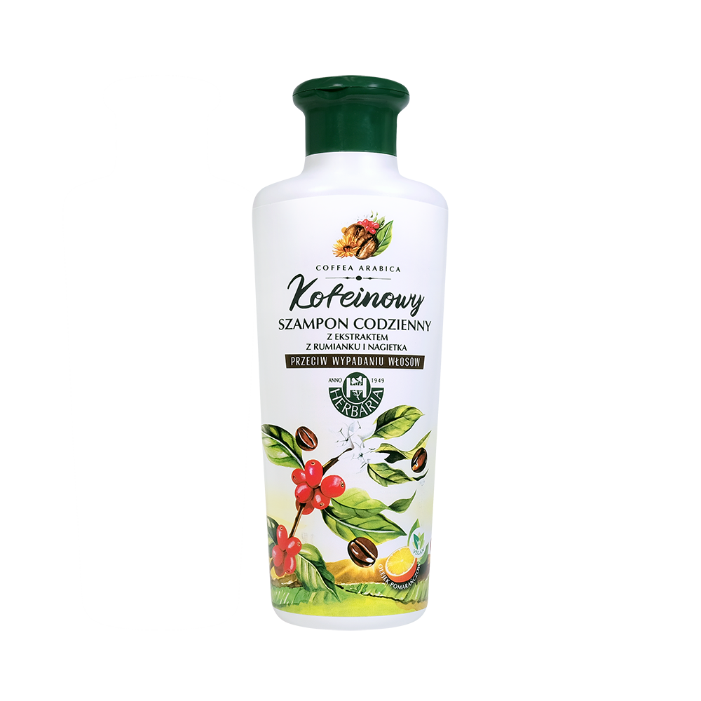 HERBARIA BANFI Kofeinowy szampon codzienny z ekstraktem z Rumianku i Nagietka 250ml