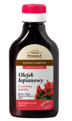 GREEN PHARMACY Olejek łopianowy z czerwoną papryką stymulujący wzrost włosów 100ml