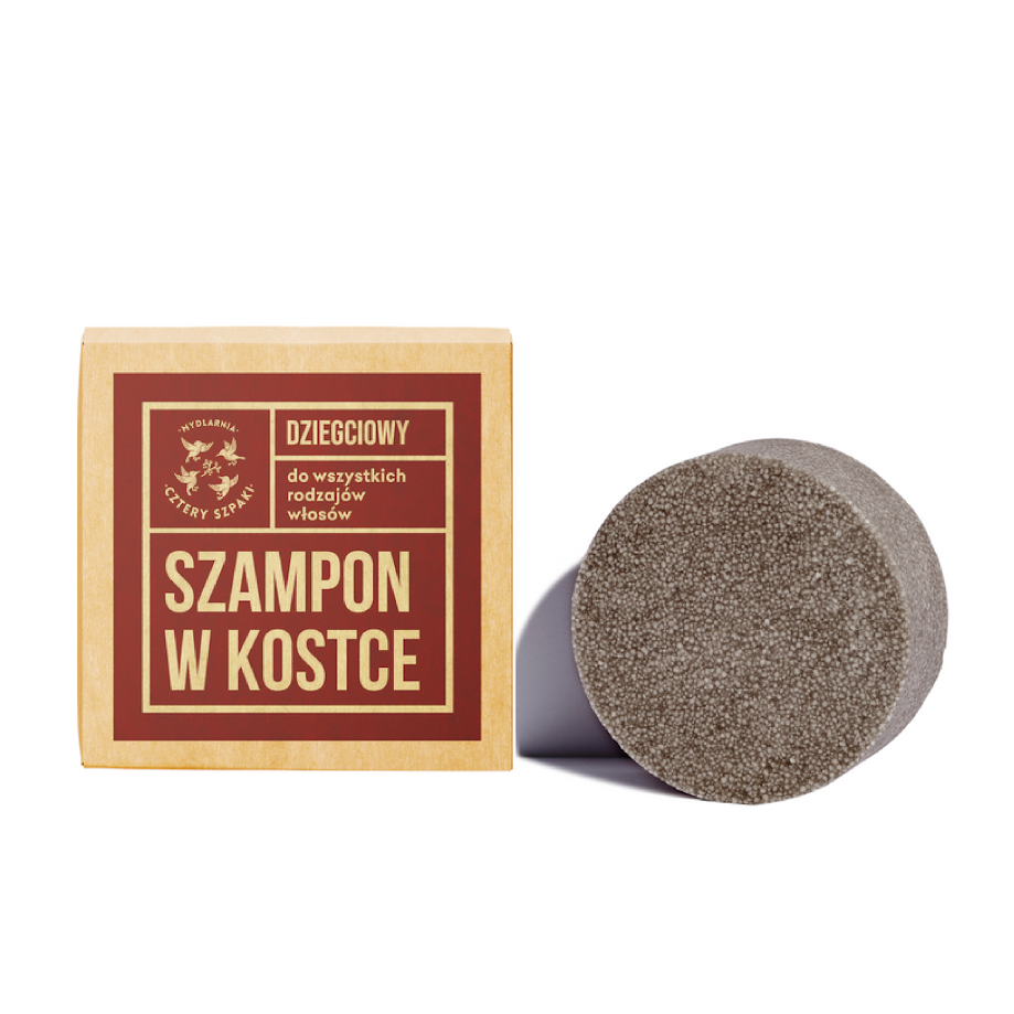 MYDLARNIA CZTERY SZPAKI Dziegciowy szampon w kostce 75g