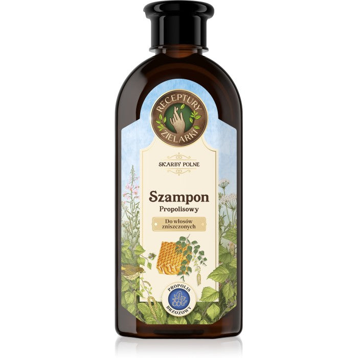HERBAL RECIPES Shampoo with birch propolis for damaged hair 350ml