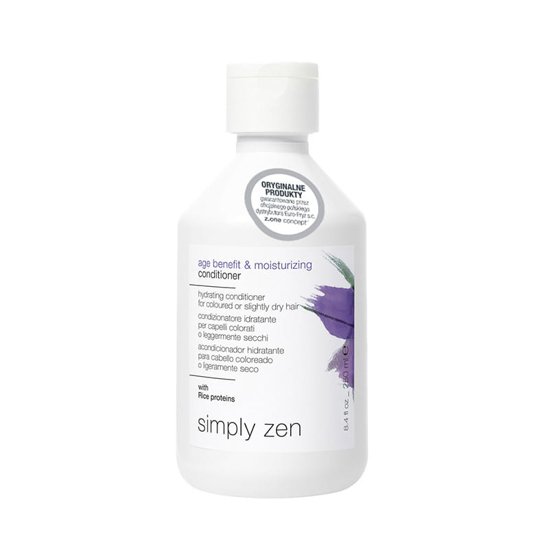SIMPLY ZEN Age Benefit & Moisturising Conditioner - Odmładzająca odżywka do włosów farbowanych lub suchych 250ml