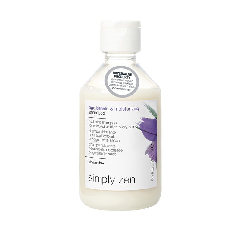 SIMPLY ZEN Age Benefit & Moisturizing Shampoo - Odmładzający szampon do włosów farbowanych lub suchych 250ml