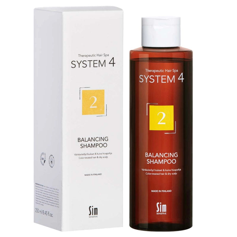 SYSTEM 4 2 Balancing Shampoo - Szampon przeciwłupieżowy do skóry suchej oraz po farbowaniu włosów 250ml