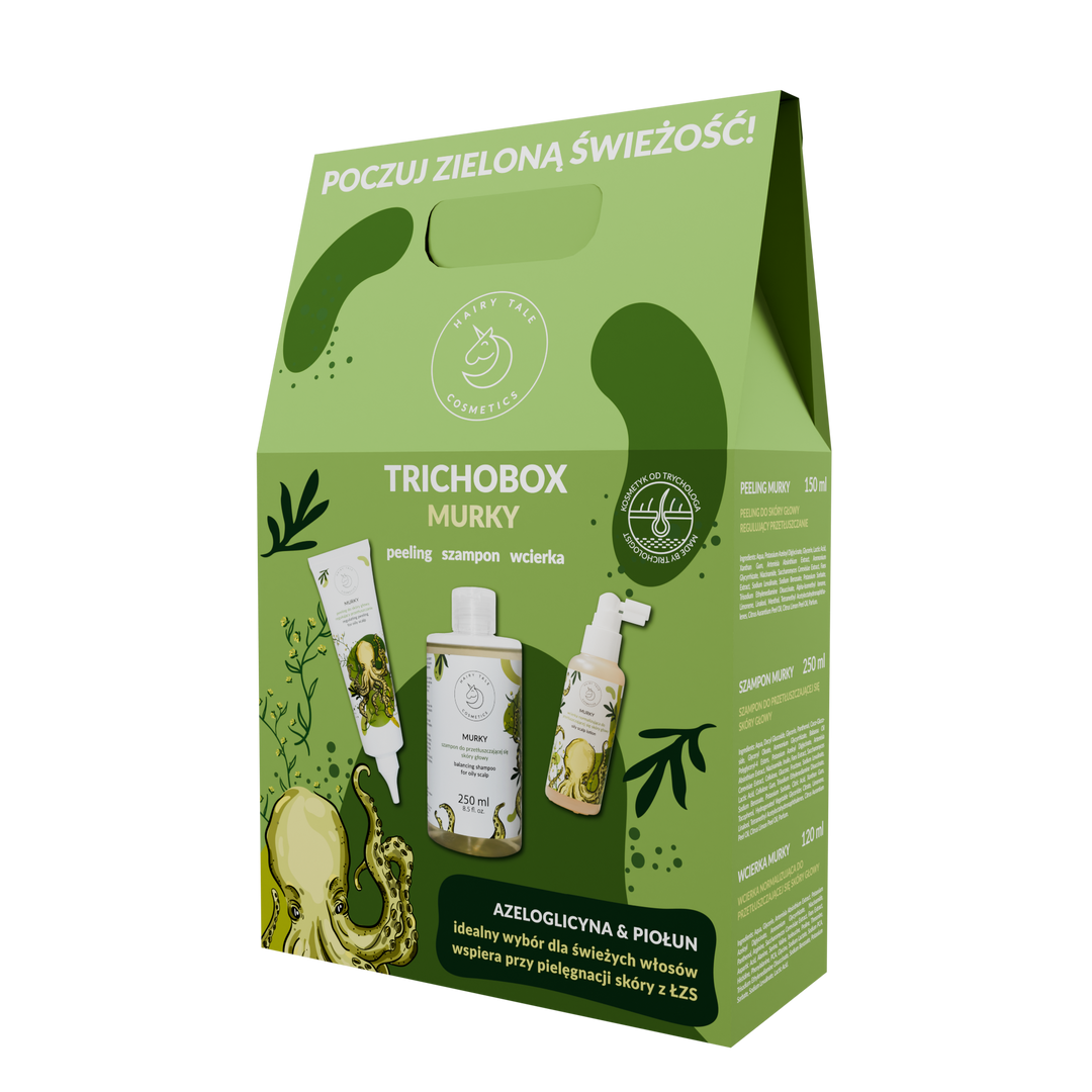 HAIRY TALE COSMETICS zestaw Trichobox Murky: Peeling + Szampon + Wcierka