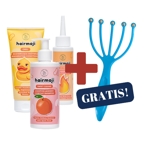 ZESTAW HAIRMOJI Chill, Sweet Cleans i On Fire + Grabki GRATIS