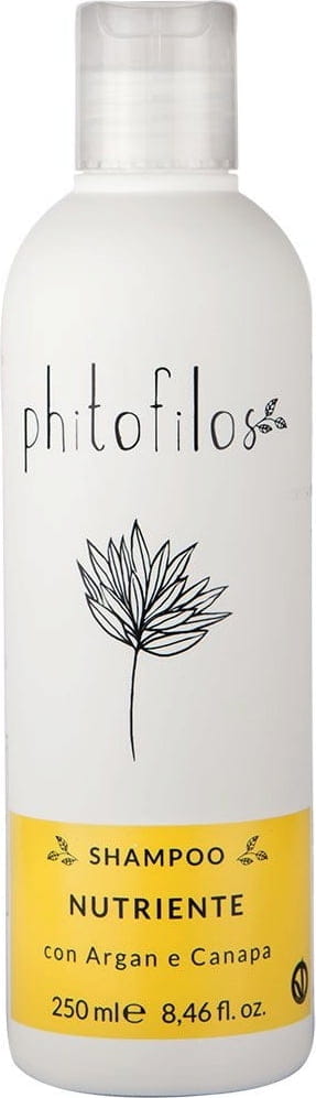 PHITOFILOS Shampoo Nutriente Szampon odżywczy z arganem i olejem z konopii 250ml