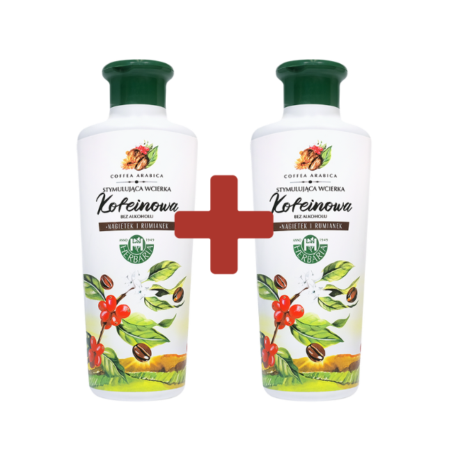 1+1  GRATIS HERBARIA BANFI Wcierka kofeinowa bez alkoholu Nagietek i Rumianek 250ml Bliski termin 04/25