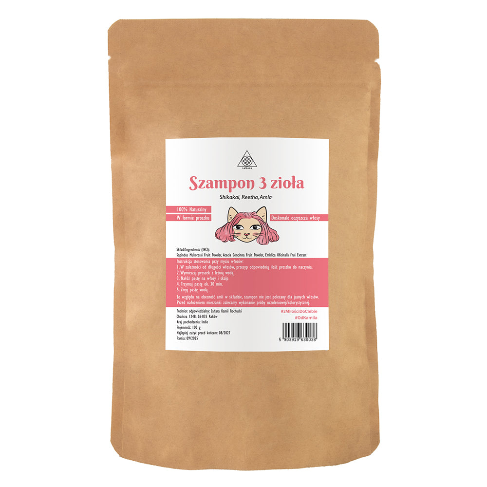 SAHARA Szampon 3 zioła 100 g