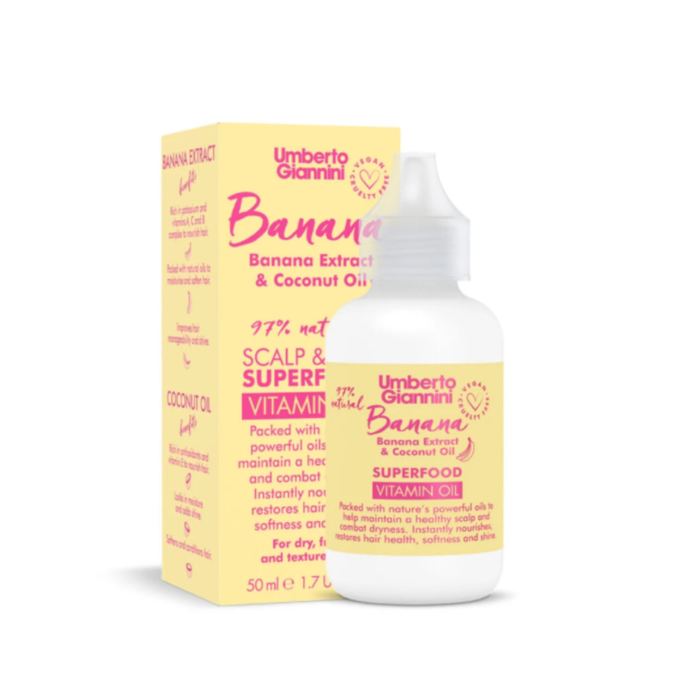 UMBERTO GIANNINI Banana Butter Superfood Vitamin Oil - Serum do włosów 60ml