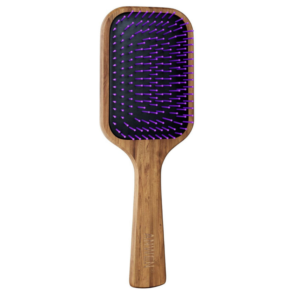 ANWEN Hairbrush drewniana szczotka do włosów - fioletowa