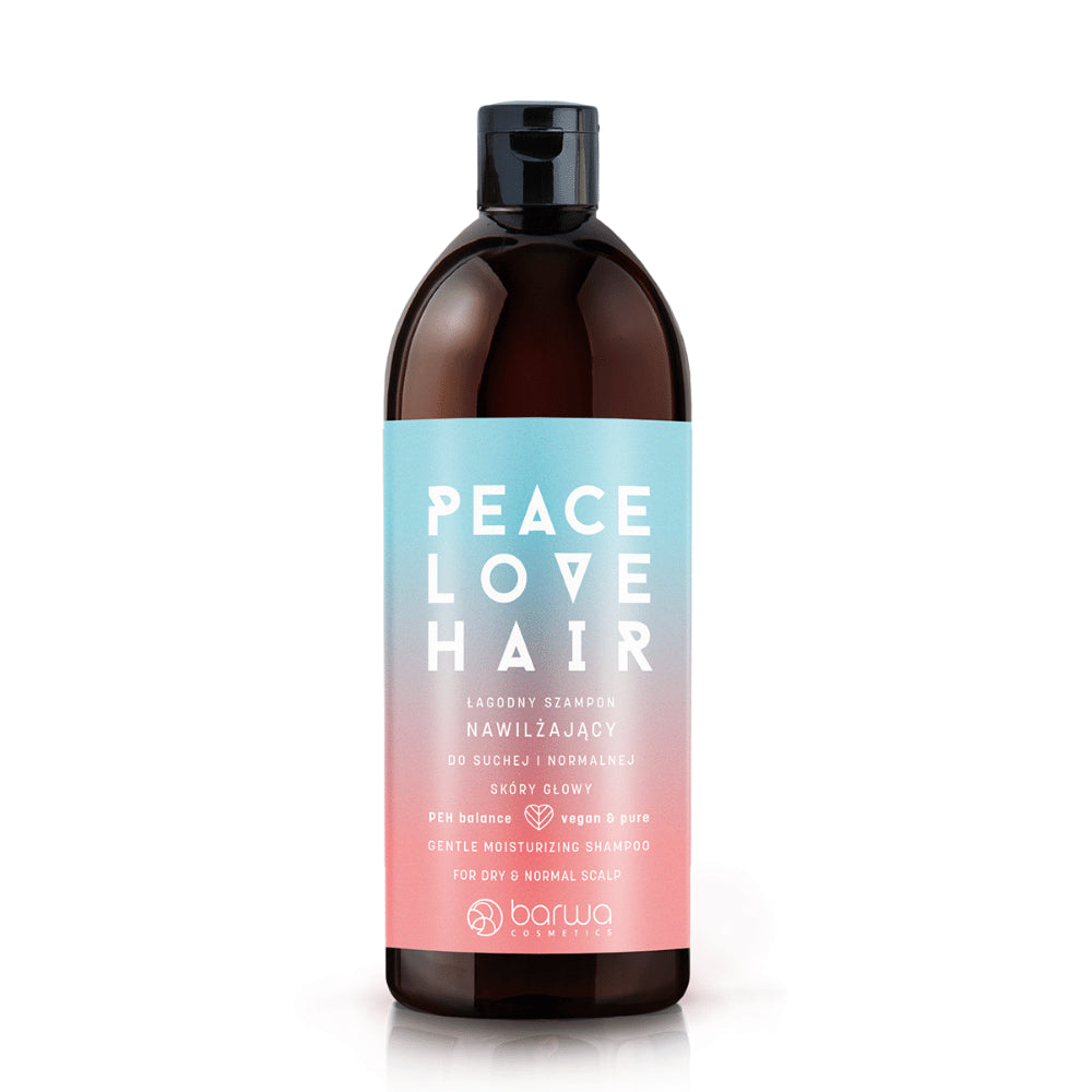 BARWA Peace Love Hair Łagodny szampon nawilżający 480ml
