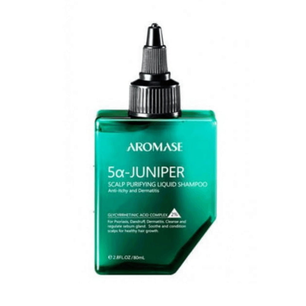 AROMASE 5α Juniper Scalp Purifying Liquid Shampoo Szampon płyn oczyszczający skórę głowy 80ml