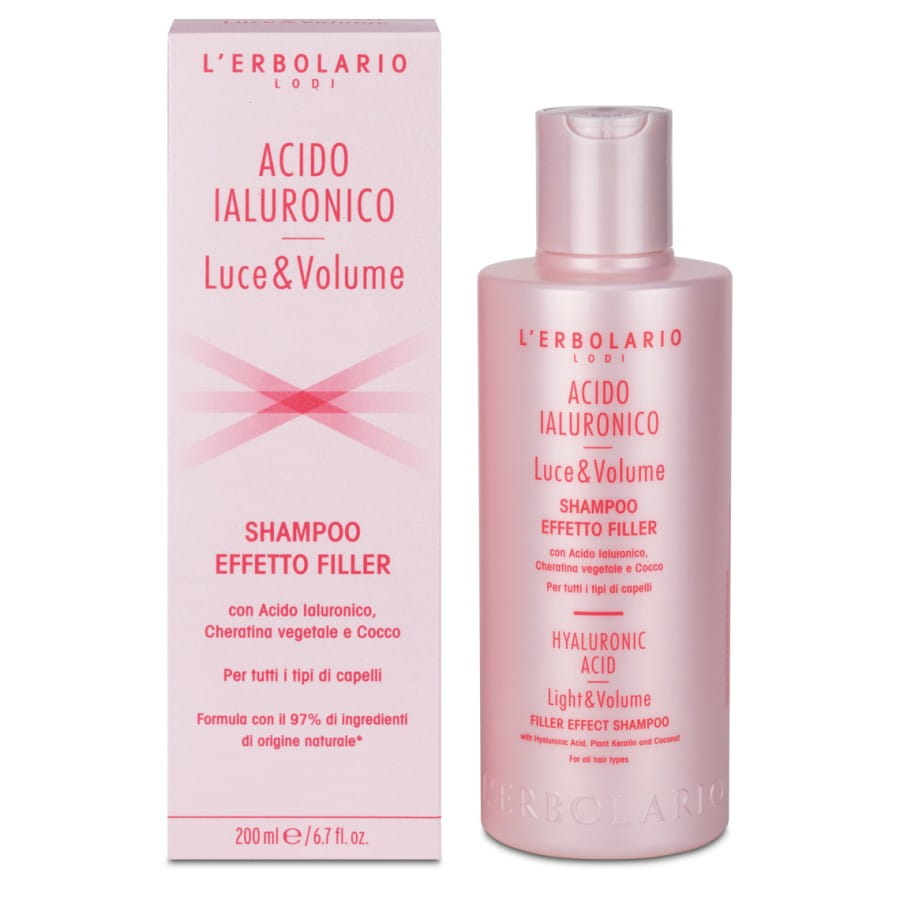 L'ERBOLARIO Acido Ialuronico Luce e Volume Szampon do włosów dodający objętości i blasku 200 ml