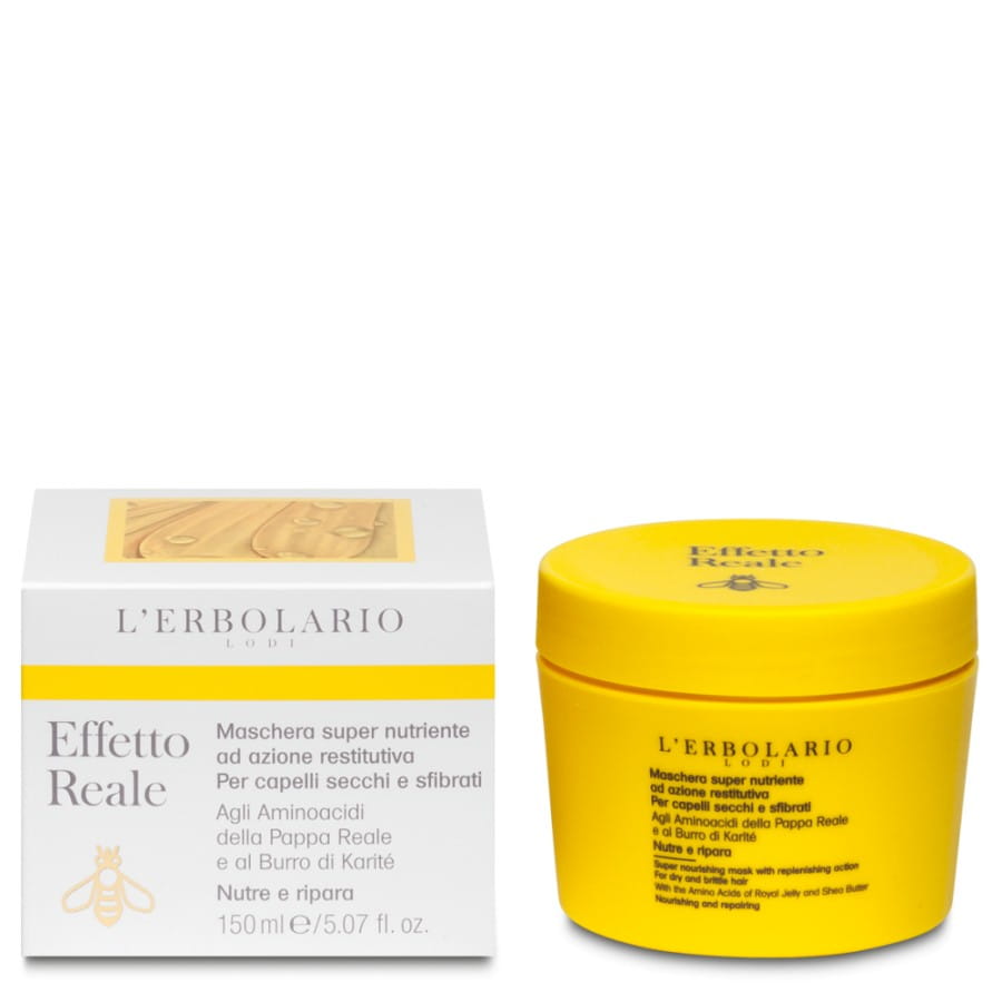 L'ERBOLARIO Effetto Reale Intensywnie odżywiająca i wzmacniająca maska do włosów suchych i zniszczonych 150 ml