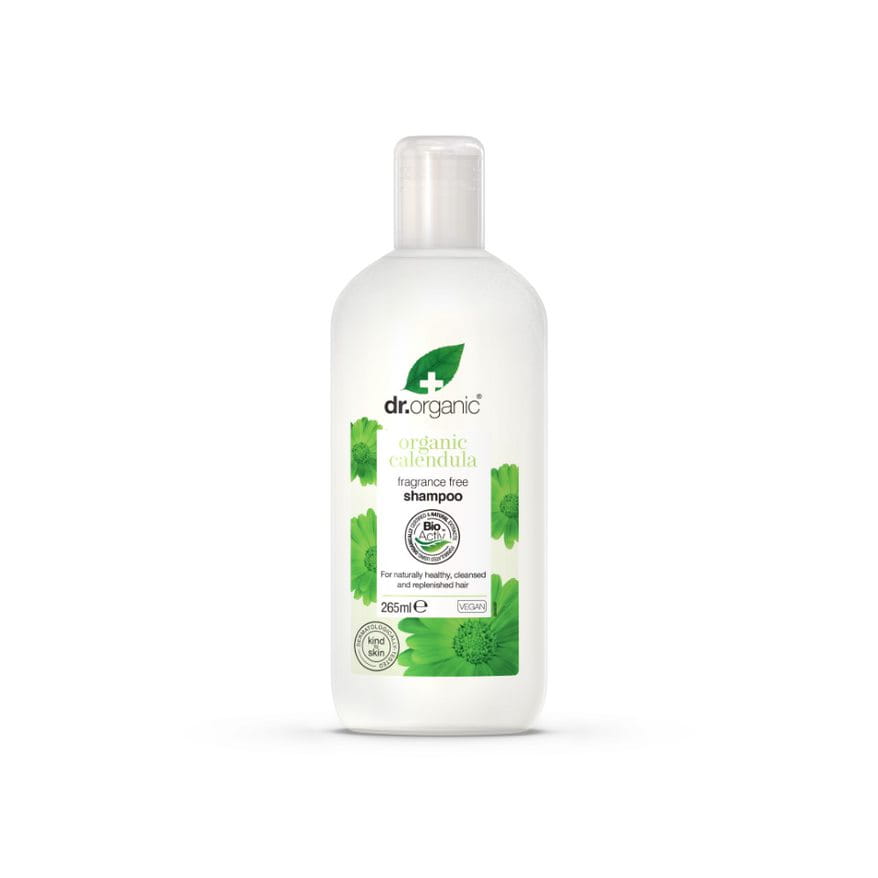 DR.ORGANIC Bezzapachowy delikatny szampon z organicznym nagietkiem 265 ml