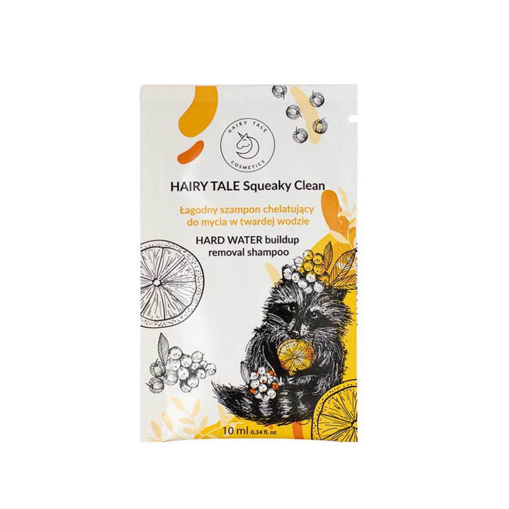 HAIRY TALE COSMETICS Squeaky Clean Sachet - mild chelating shampoo for washing in hard water 10ml