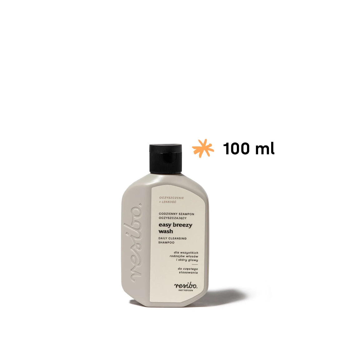 RESIBO Easy Breezy Wash  szampon do codziennego użytku MINI 100ml