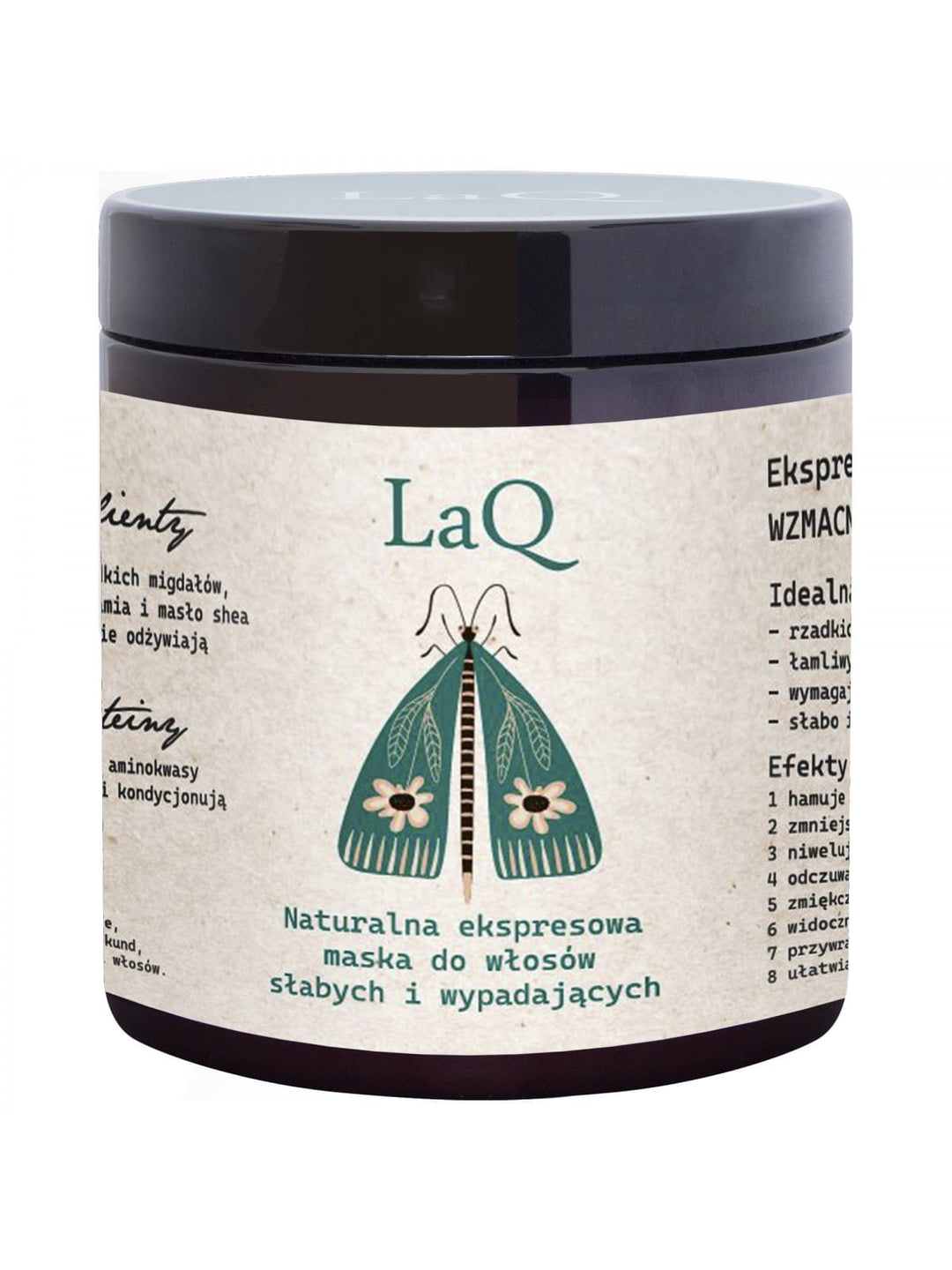 LAQ Naturalna ekspresowa maska do włosów słabych i wypadających 250ml