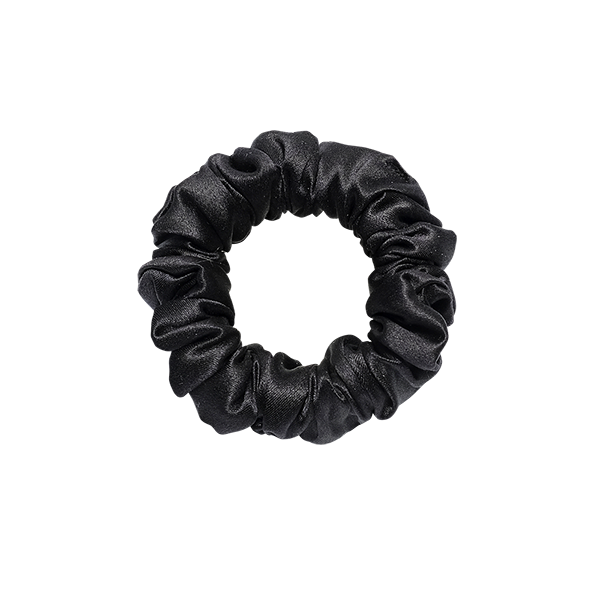 MINI HAIRY TALE HAIRWEAR Scrunchie PURE COAL - Gumka jedwabna