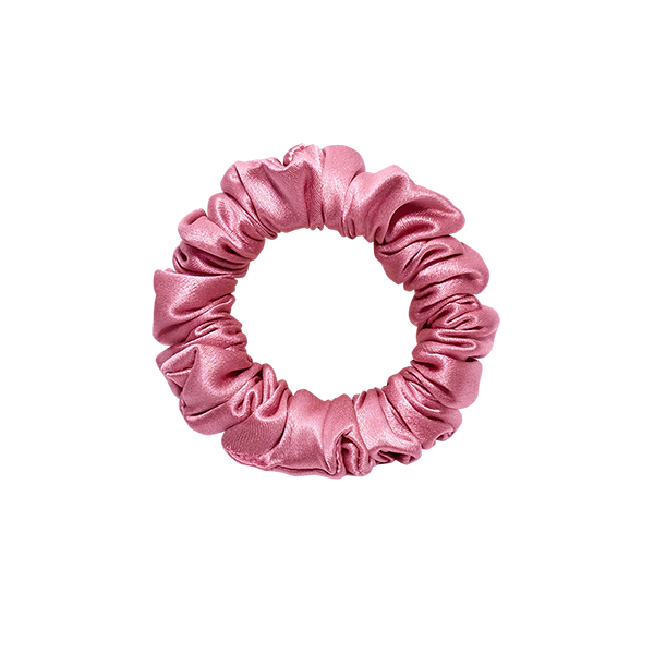 HAIRY TALE HAIRWEAR MINI Scrunchie Rosa Celeste - silk scrunchie