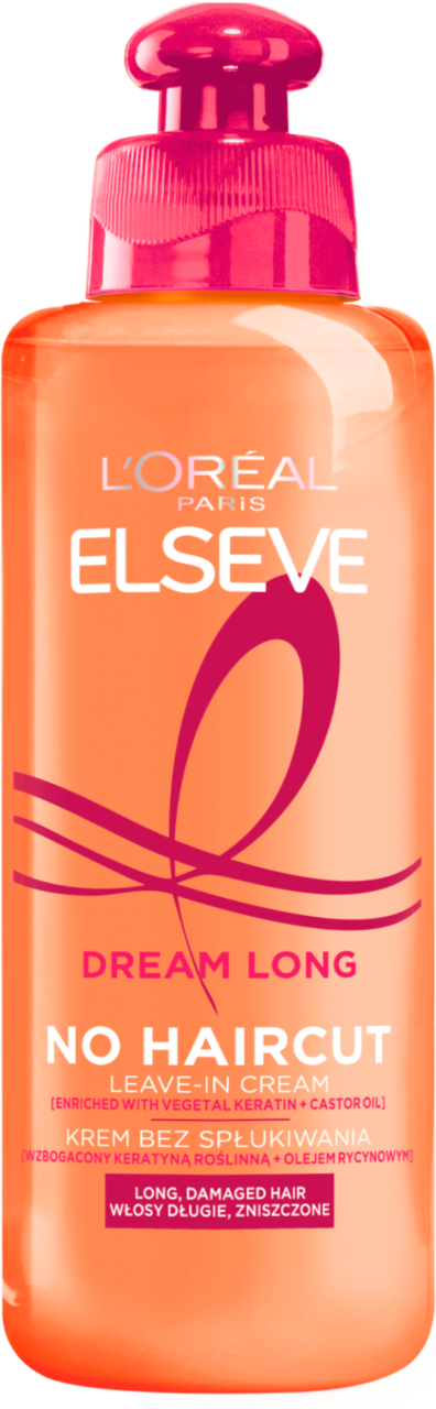 L'OREAL PARIS ELSEVE Dream Long No Haircut Cream Odżywka bez spłukiwania do włosów długich lub zniszczonych200ml