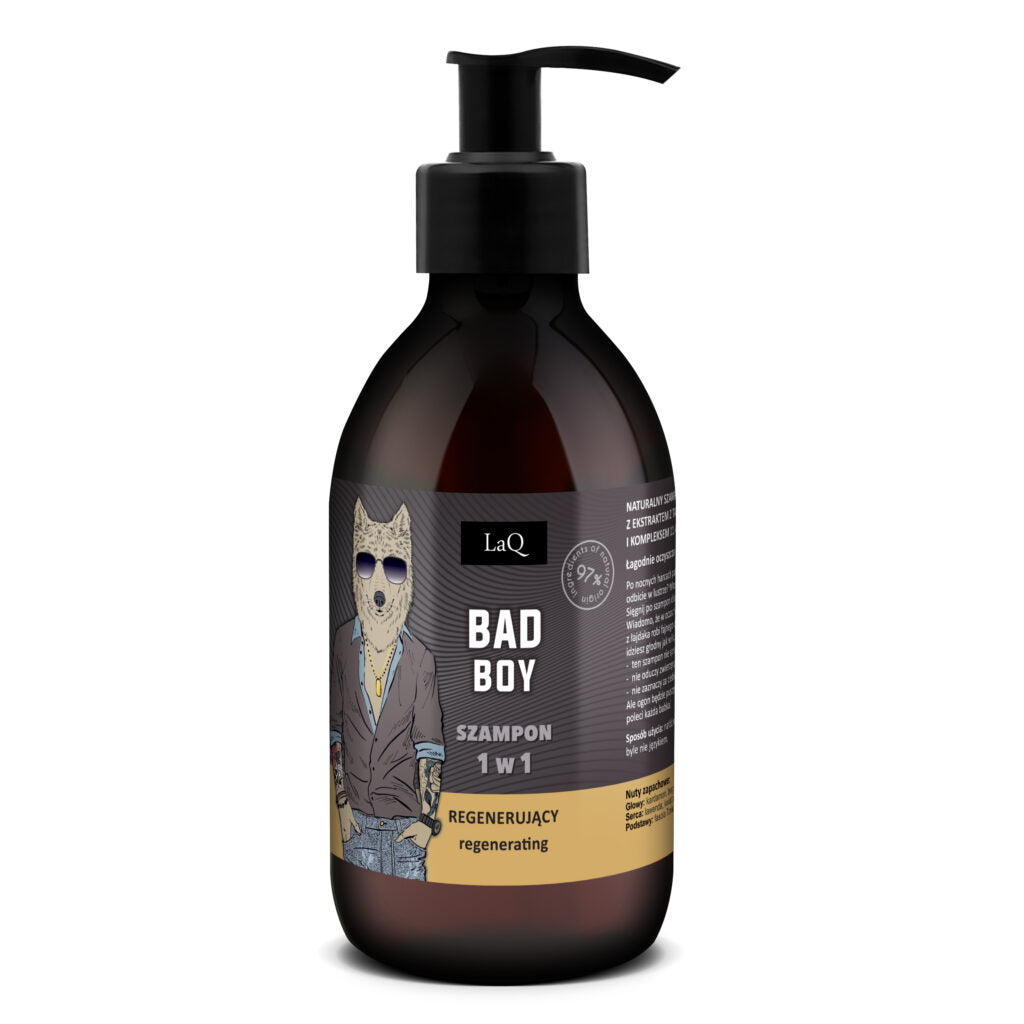 LAQ Bad Boy Szampon regenerujący dla facetów 1 w 1 300ml