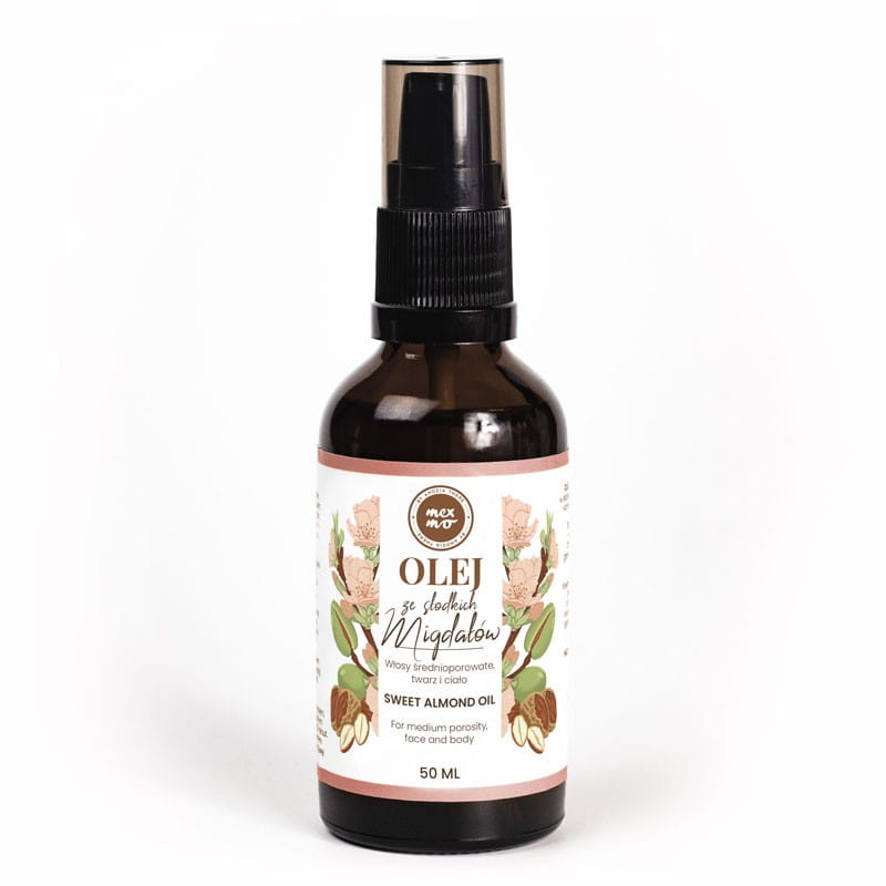 MEXMO BY ANDZIA THERE Olej ze słodkich migdałów z wit E do włosów średnioporowatych 50ml