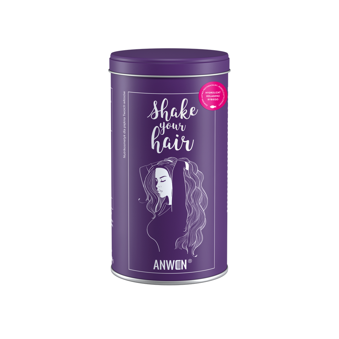 ANWEN Shake Your Hair Suplement Diety - Nutrikosmetyk dla piękna Twoich włosów z hydrolizatem kolagenu rybiego 360g