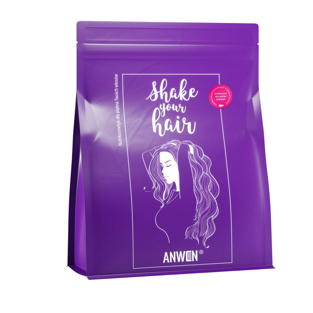 ANWEN Shake Your Hair Suplement Diety - Nutrikosmetyk dla piękna Twoich włosów z hydrolizatem kolagenu rybiego REFILL 1,08kg