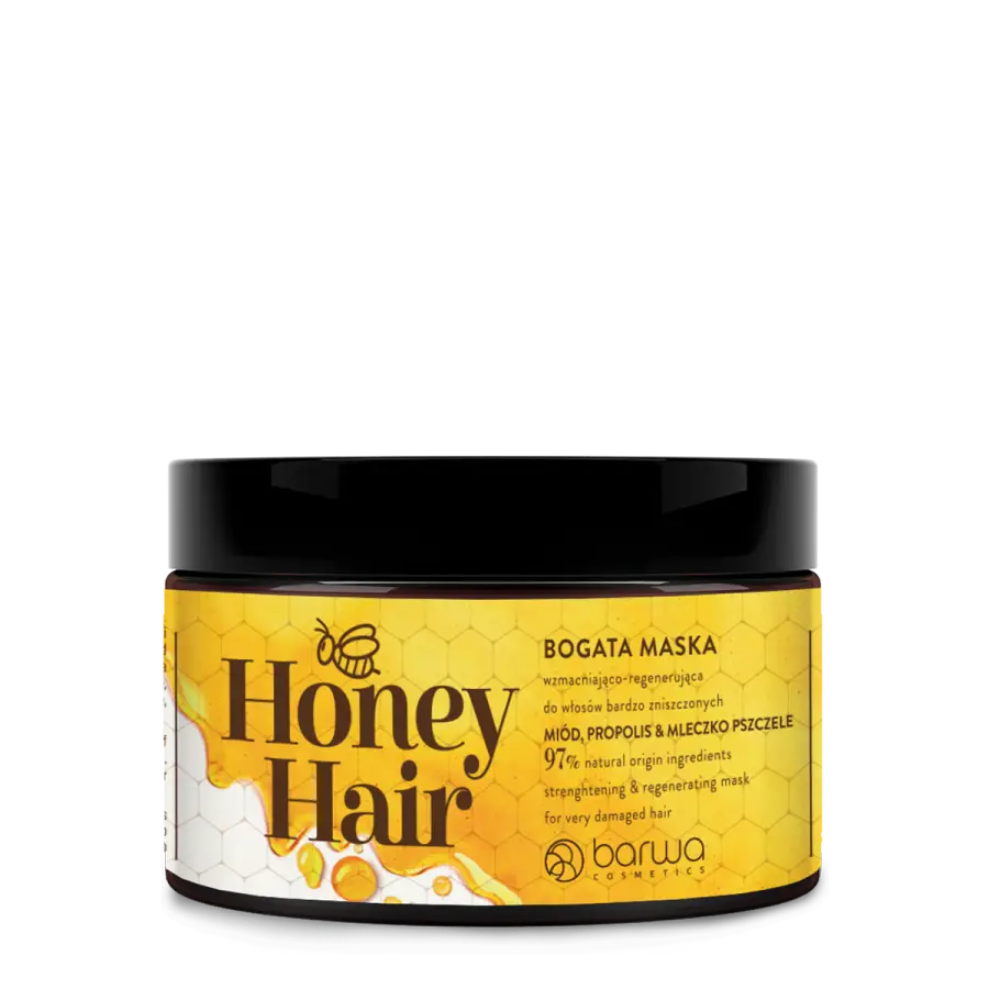 BARWA Honey Hair Maska miodowa nawilżająco-regenerująca 220ml
