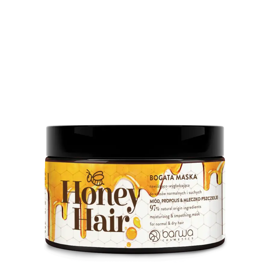 BARWA Honey Hair Maska miodowa  nawilżająco-wygładzająca 220ml