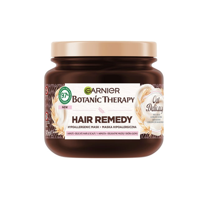 GARNIER Botanic Therapy Hair Remedy Oat Delicacy Hipoalergiczna maska do włosów 340ml