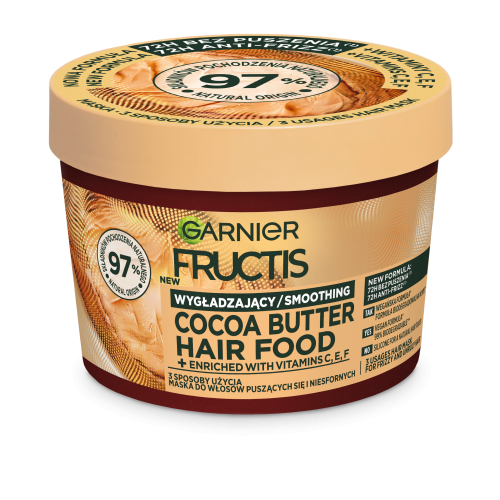 GARNIER Fructis Cocoa Butter Hair Food - Wygładzająca maska do włosów 400ml