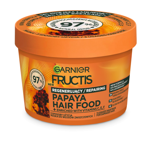 GARNIER Fructis Papaya Hair Food - Regenerująca maska do włosów 400ml