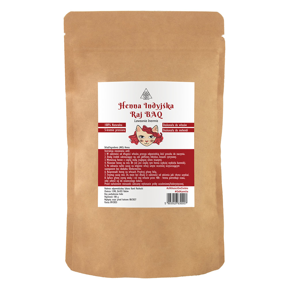 SAHARA Henna Indyjska Raj BAQ 100g