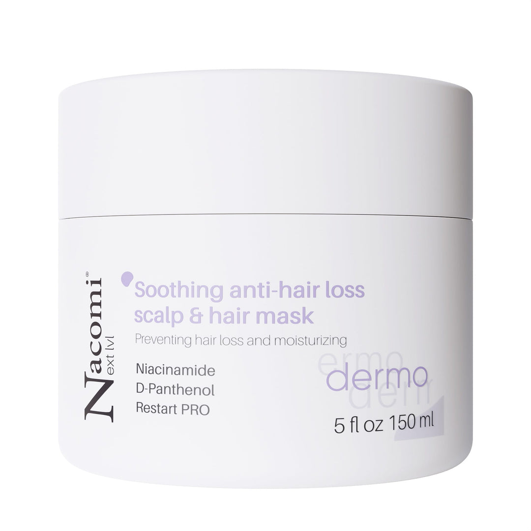 NACOMI Next Lvl Dermo Soothing Scalp & Hair Mask Anti-Hair Loss - Kojąca maska do skóry głowy i włosów zapobiegająca wypadaniu 150ml