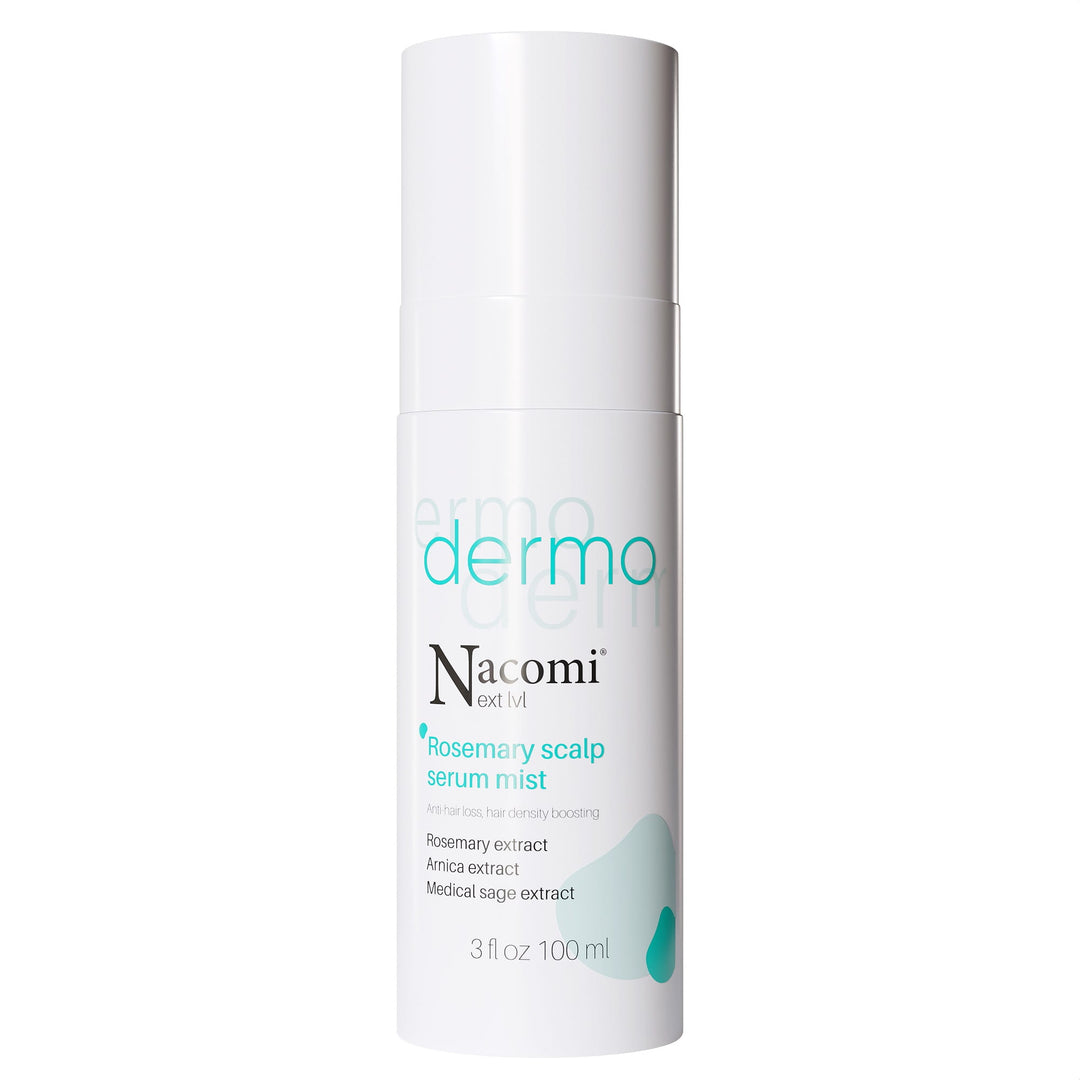 NACOMI Next Lvl Dermo Rosemary Scalp Serum Mist - Rozmarynowe serum w mgiełce zapobiegające wypadaniu włosów i zagęszczające 100ml