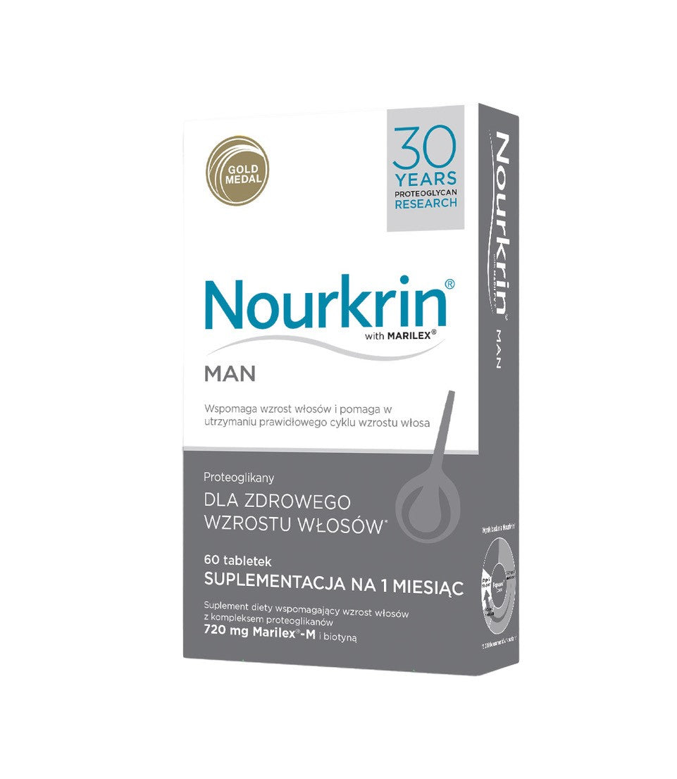NOURKRIN Man - Proteoglikany suplement diety dla mężczyzn 60 tabletek