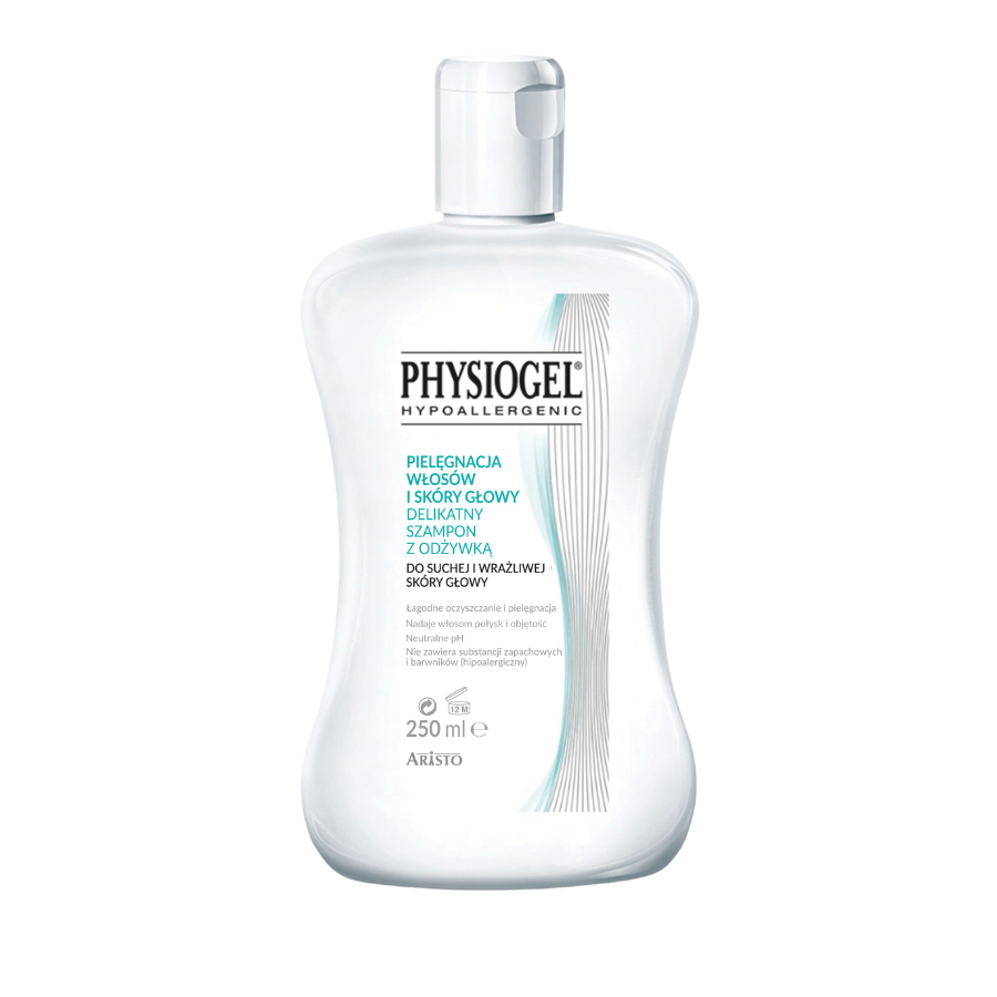 PHYSIOGEL Szampon z odżywką do suchej i wrażliwej skóry głowy 250ml