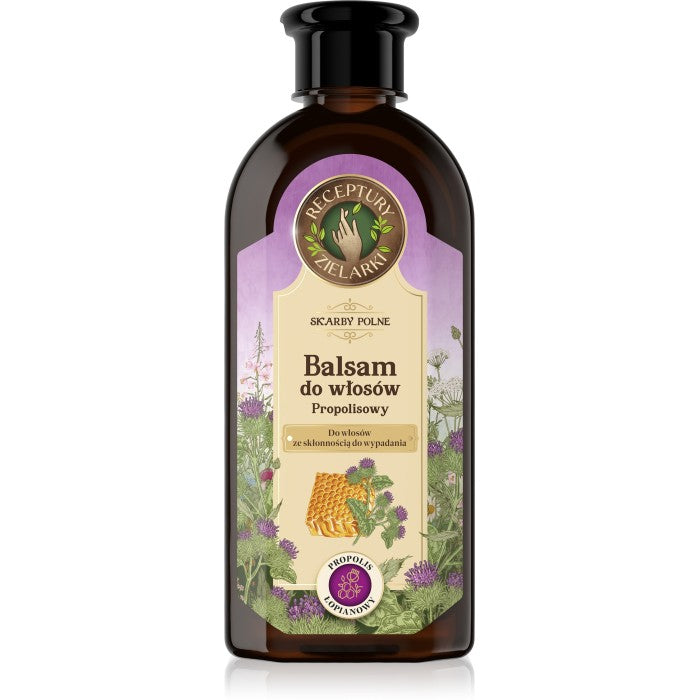 HERBAL RECIPES Hair balm with burdock propolis for hair prone to loss 350ml