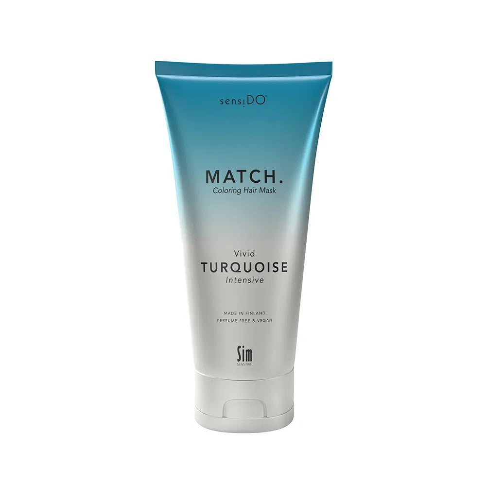 SENSIDO Match Vivid Turquoise Intensive - Maska koloryzująca Intensywny Turkus 200ml