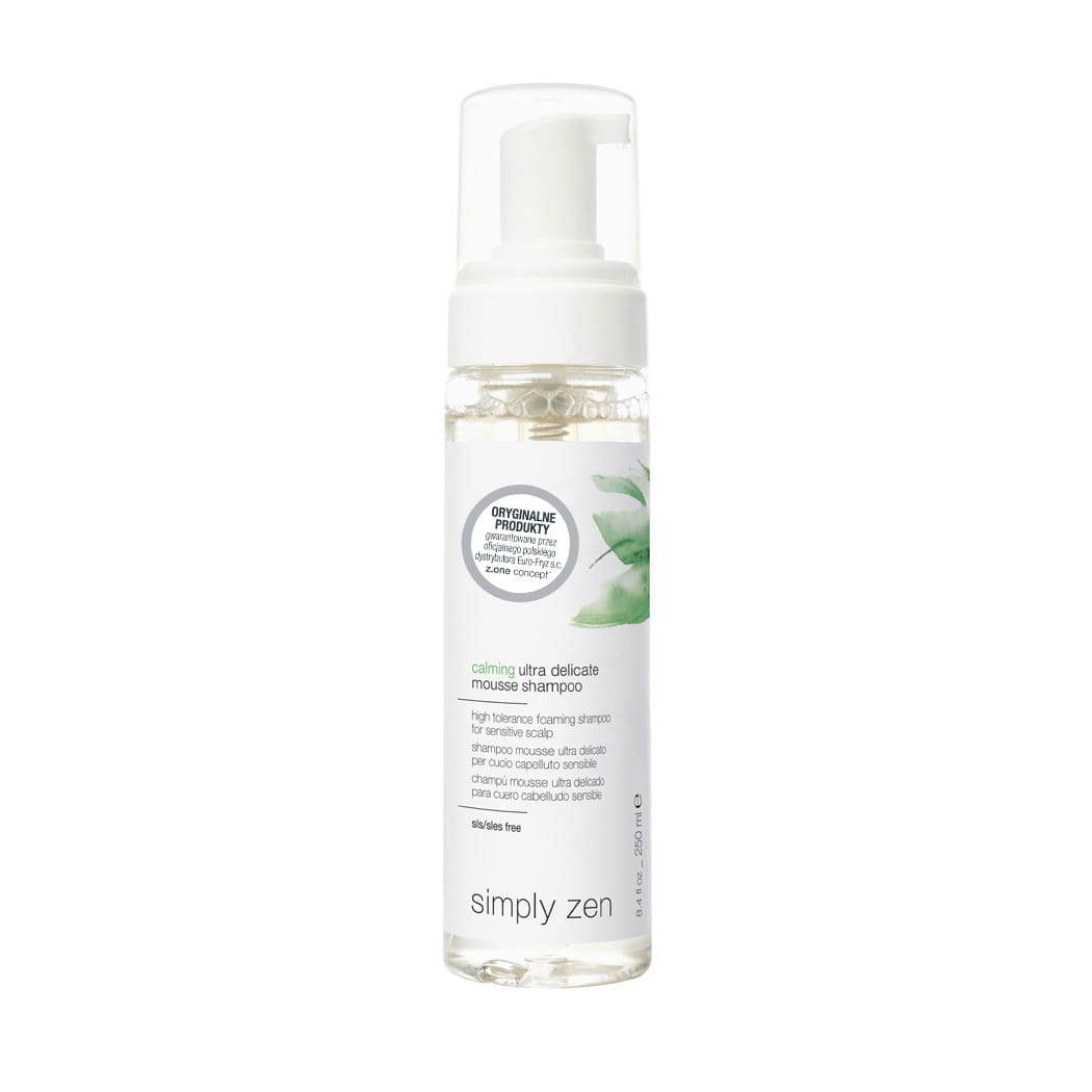 SIMPLY ZEN Calming Ultra Delicate Mousse Shampoo - Ultra delikatny łagodzący szampon 200mlw piance