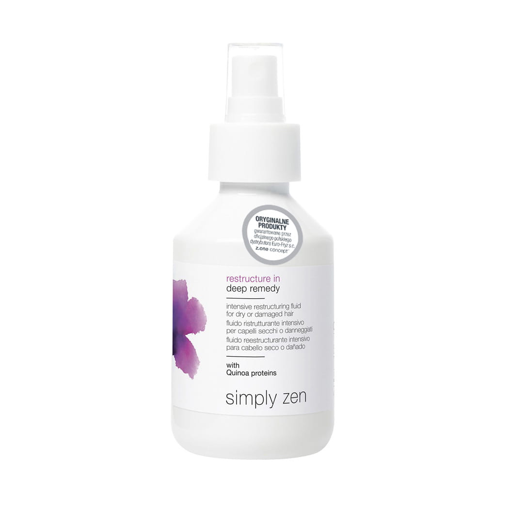 SIMPLY ZEN Restructure In Deep Remedy - Odbudowujący fluid do suchych lub zniszczonych włosów 150ml