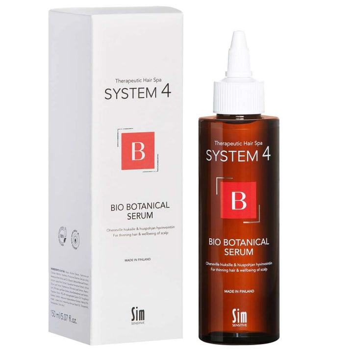 SYSTEM 4 Bio Botanical zestaw przeciw wypadaniu włosów Szampon 300ml + Odżywka złuszczająca 150ml + Wcierka 150ml